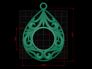 locket pendant 3Dモデル