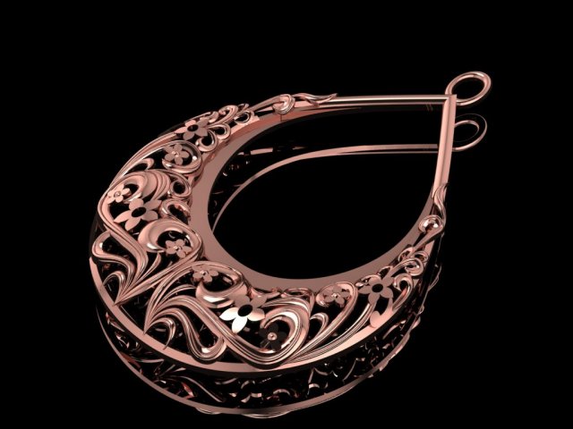 carved necklace 02 Modelo 3D .c4d .max .obj .3ds .fbx .stl .blend 