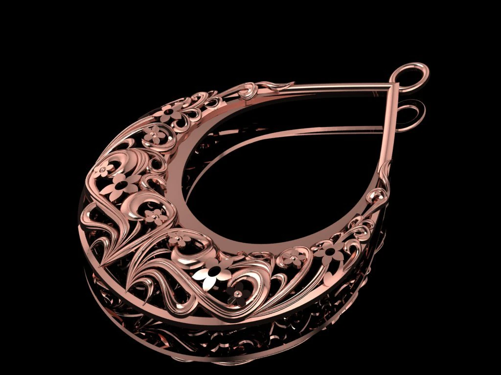 carved necklace 02 3D Model .c4d .max .obj .3ds .fbx .stl .blend 