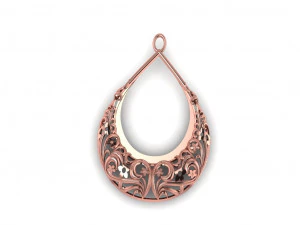 carved necklace 02 3D Model