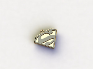 superman necklace 3D मॉडल