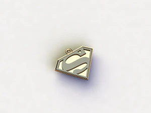 superman necklace 3D Model