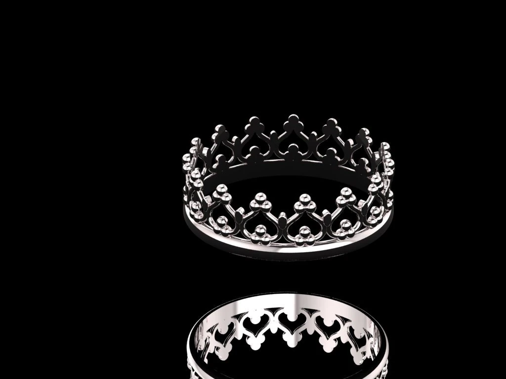 crown ring 02 3D Model .c4d .max .obj .3ds .fbx .stl .blend 