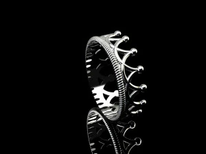 मुकुट अंगूठी 04 3D मॉडल