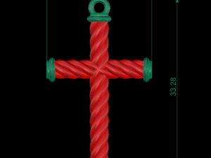 david yurman cross necklace 02 3D 모델