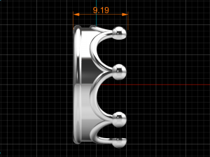 crown ring 03 3D 모델