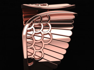 wing ring 03 Modello 3D