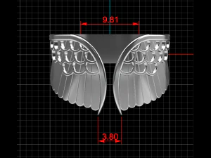 wing ring 03 3D Model