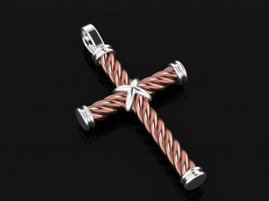 david yurman cross necklace 01 Model 3D