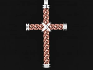 david yurman cross necklace 01 3D Model