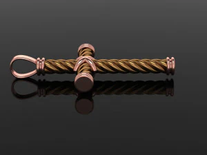 david yurman cross necklace 01 3D Model