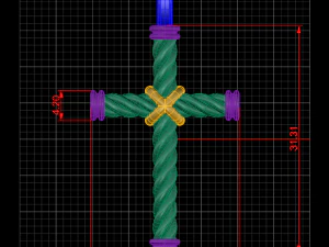 david yurman cross necklace 01 3D Model