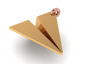 minimal plane necklace Modelo 3D