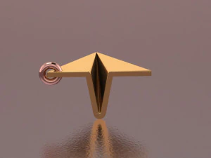 minimal plane necklace 3D Model