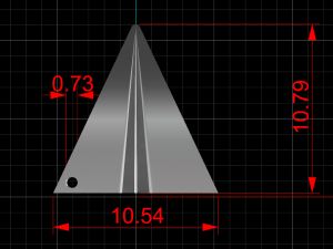 minimal plane necklace Modelo 3D