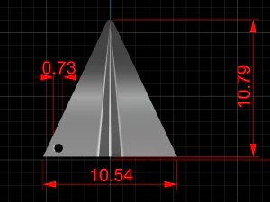 minimal plane necklace 3D Model