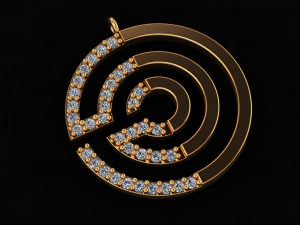 labyrinth necklace 3D Model