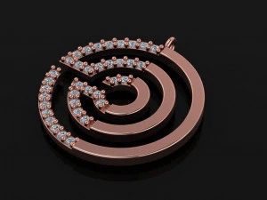 labyrinth necklace 3D Model