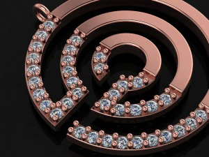 labyrinth necklace 3D Model