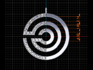 labyrinth necklace 3D Model