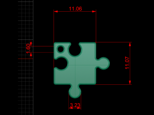 heart puzzle necklace Modelo 3D