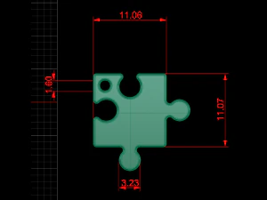 heart puzzle necklace 3D Model