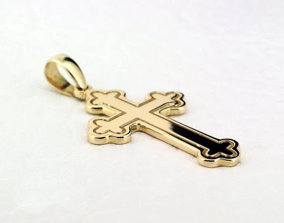 cross necklace model 01 3D Model .c4d .max .obj .3ds .fbx .stl .blend
