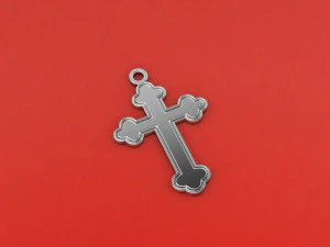 cross necklace model 01 3D Model