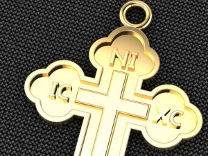 cross necklace model 02 3D Model