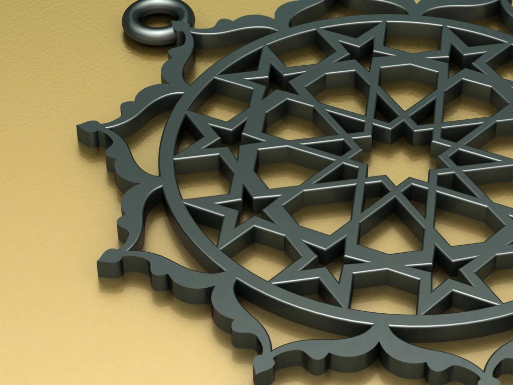 seljuk infinity star necklace 3D Model .c4d .max .obj .3ds .fbx .stl .blend 