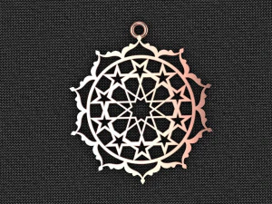 seljuk infinity star necklace 3D Model