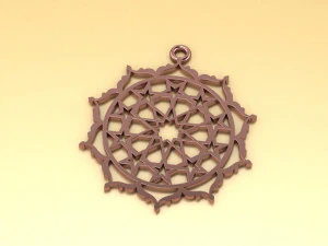 seljuk infinity star necklace 3D Model
