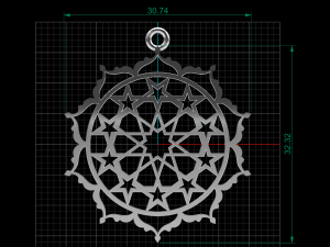 seljuk infinity star necklace 3Dモデル