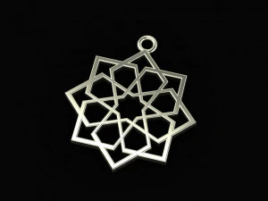infinity star necklace 3D Model