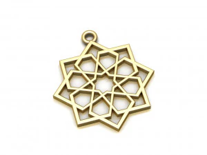 infinity star necklace 3D Model
