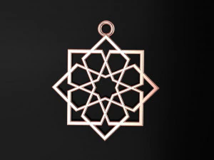 infinity star necklace 3D Model