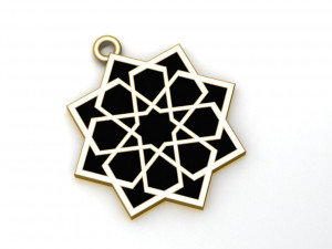 infinity star necklace enamel necklace 3D 모델
