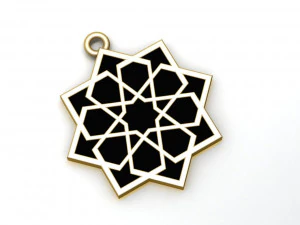 infinity star necklace enamel necklace 3D Model