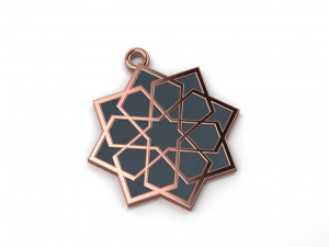 infinity star necklace enamel necklace 3D 모델
