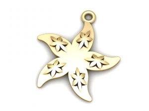 sea star necklace 3D Model