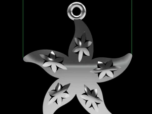 sea star necklace 3D Model