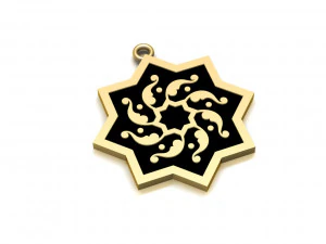 ornament necklace enamel necklace 3D Model
