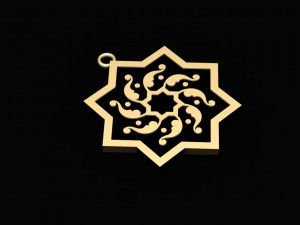 ornament necklace enamel necklace 3D Модель