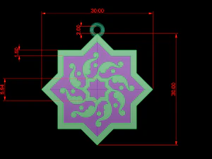 ornament necklace enamel necklace 3D Model