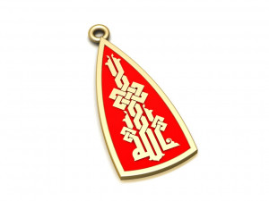 ornament necklace enamel necklace 3D Model