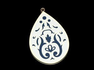 ornament necklace enamel necklace 3Dモデル