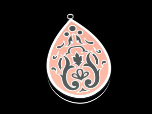 ornament necklace enamel necklace 3Dモデル