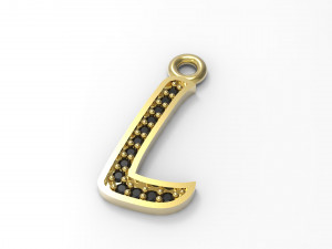 alphabets big letter pendants 3D-Modell
