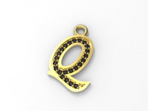 alphabets big letter pendants 3D-Modell