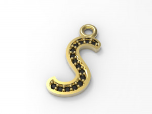 alphabets big letter pendants 3D-Modell